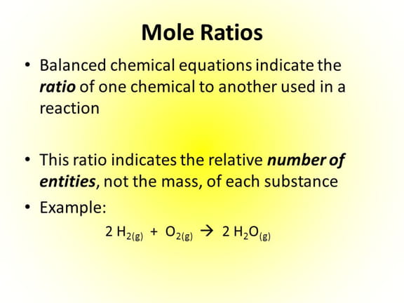  Mole Calculations from Equations