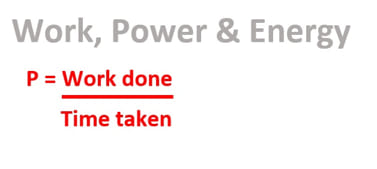 Work Power and Energy - Part 1