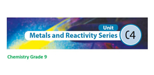 Chemistry - Metals and Reactivity Series