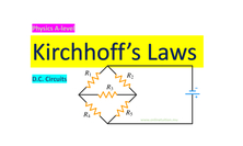 Kirchhoffs Laws - DC Circuits