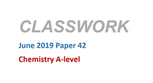 Classwork - June 2019 Paper 42